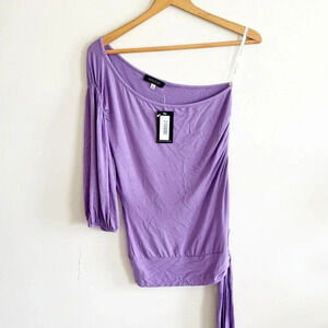 abbeline X South Moon Under Y2K vibe purple One Shoulder Top NWT size large